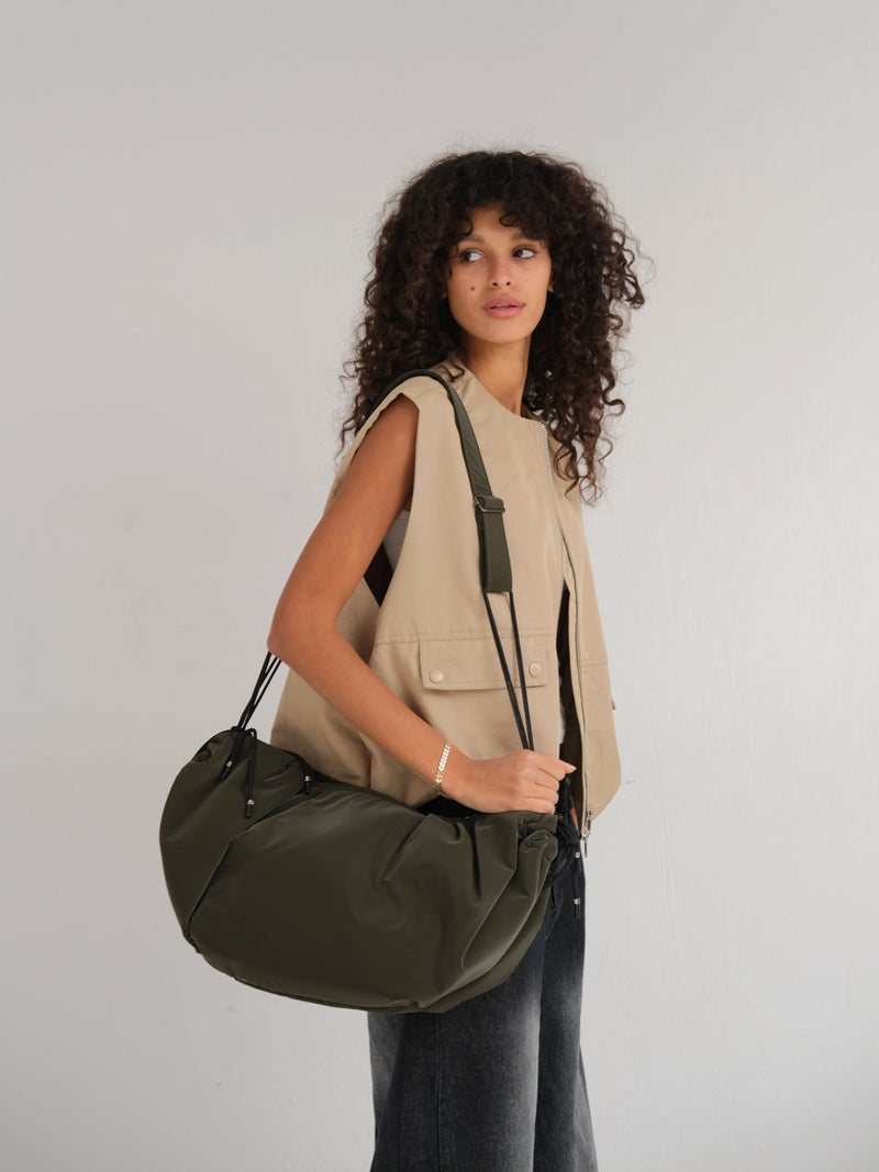 Zuri Large string bag - Olive - Image 4